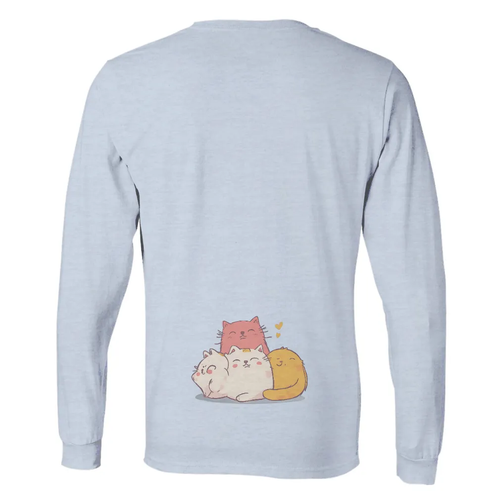 TShirt Printing: Heartwarming Cats | Companionship and Friendship Tees| Orange cat with tail wrapped around