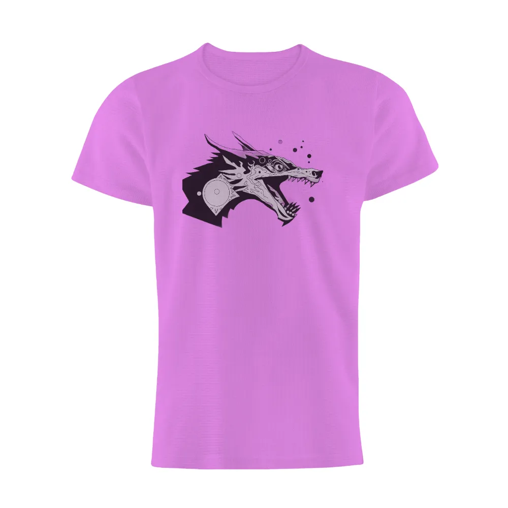 T-Shirt Printing: Dragon Guardian - Mythical Creature Art| mythical creature art