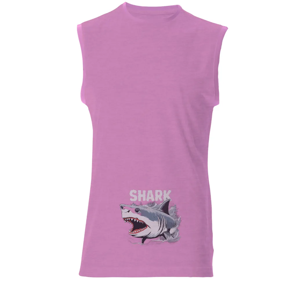 Custom T-Shirt Printing: Celebrate Strength with Shark Design| Sharp teeth