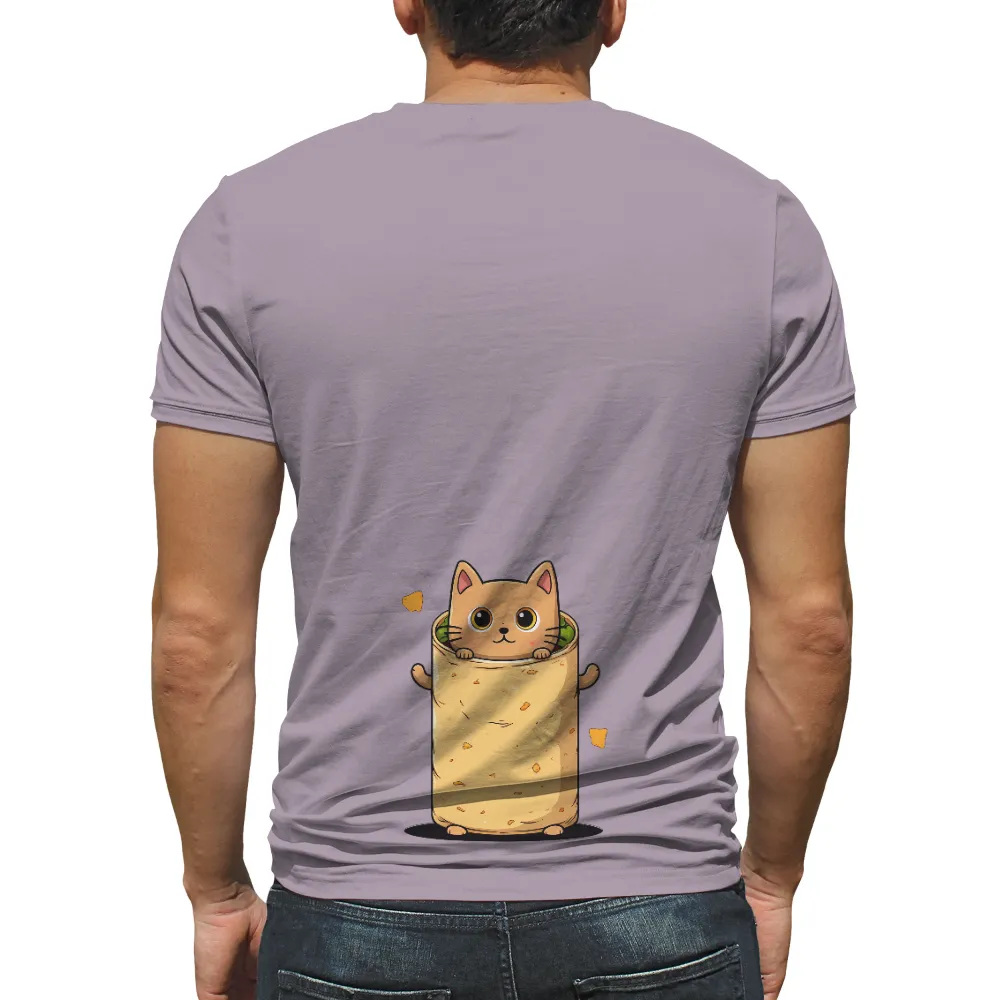 Graphic Tees: Whiskers the Burrito Cat - Funny & Whimsical Design|im only talking to my cat today shirt