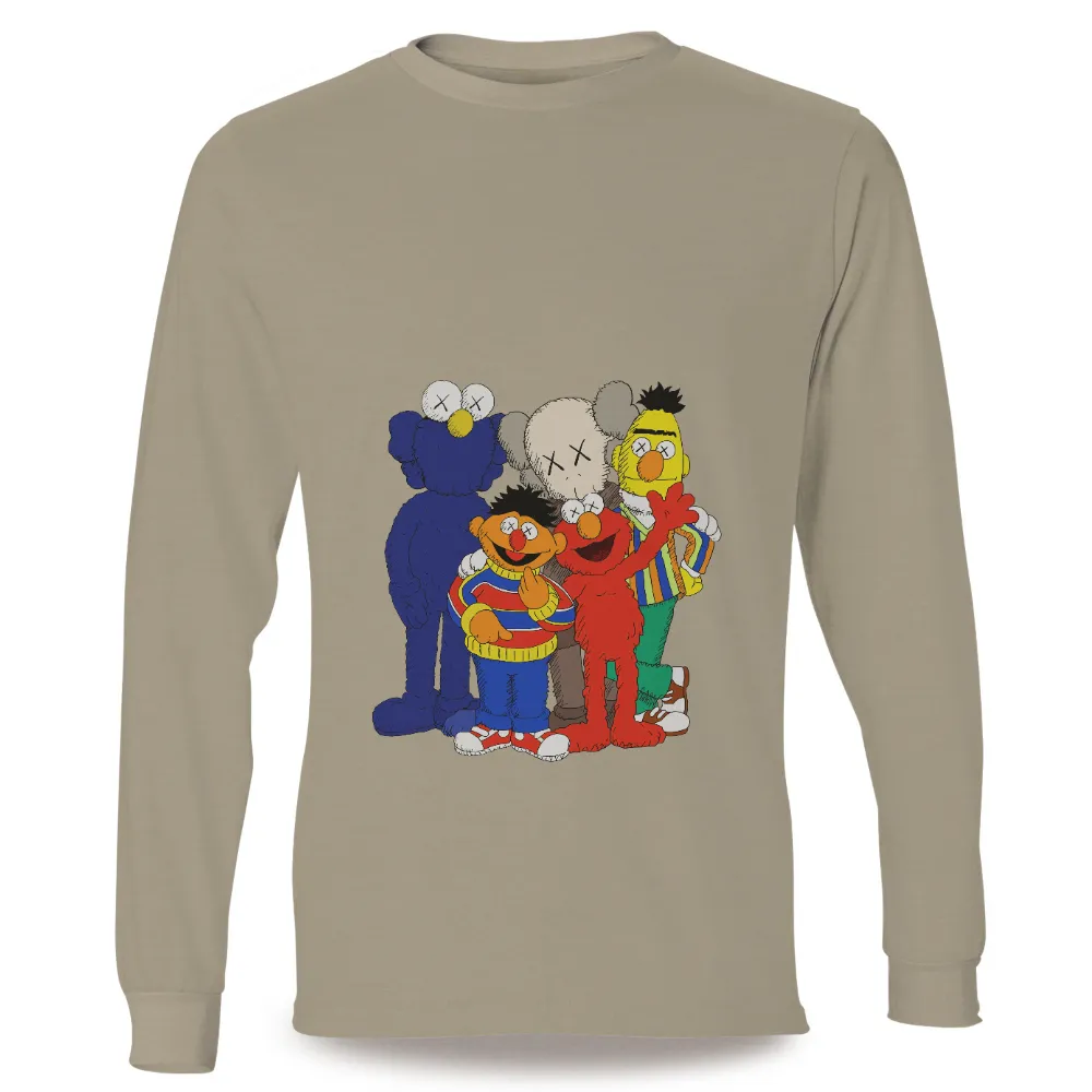 Custom T-Shirt Printing: Sesame Street Meets KAWS - Pop Culture Fusion|kaws jordan jersey