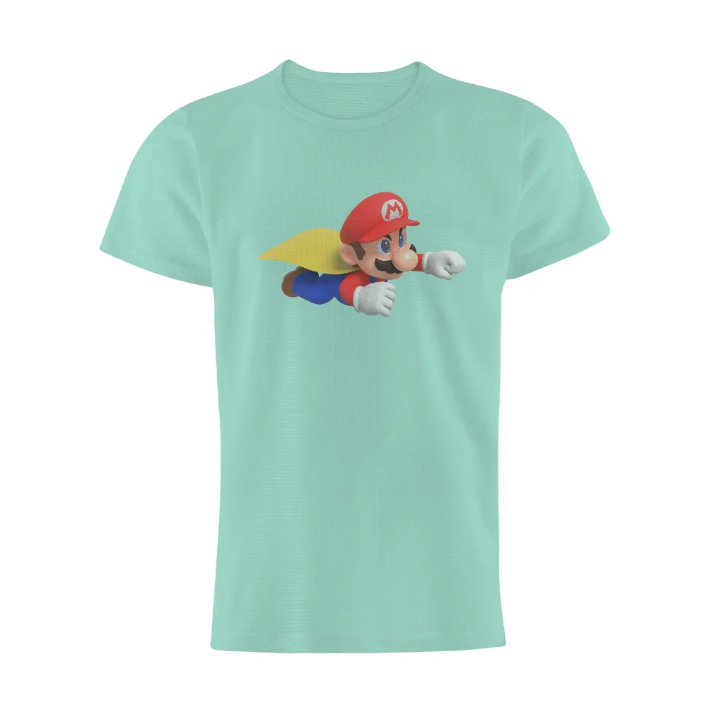 TShirt Printing: Soar with Mario - Adventure and Heroism|adventure time shirt sex