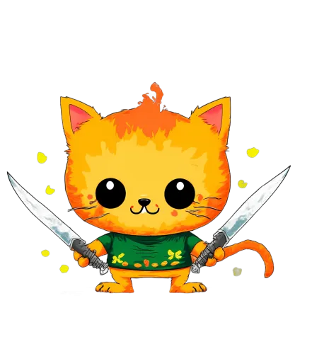 Customized Tee Shirts: Adorable Warrior Cat | Anime-Inspired Design