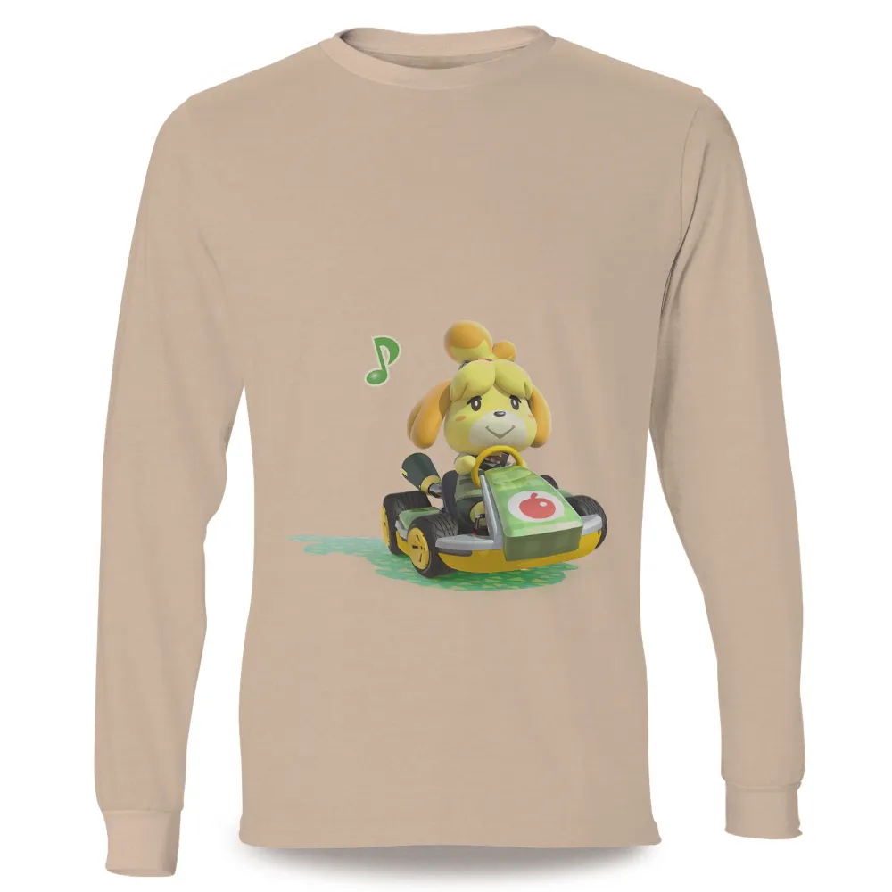 Tee Shirt Printing: Isabelle's Go-Kart Adventure in Animal Crossing|gingham picnic shirt animal crossing