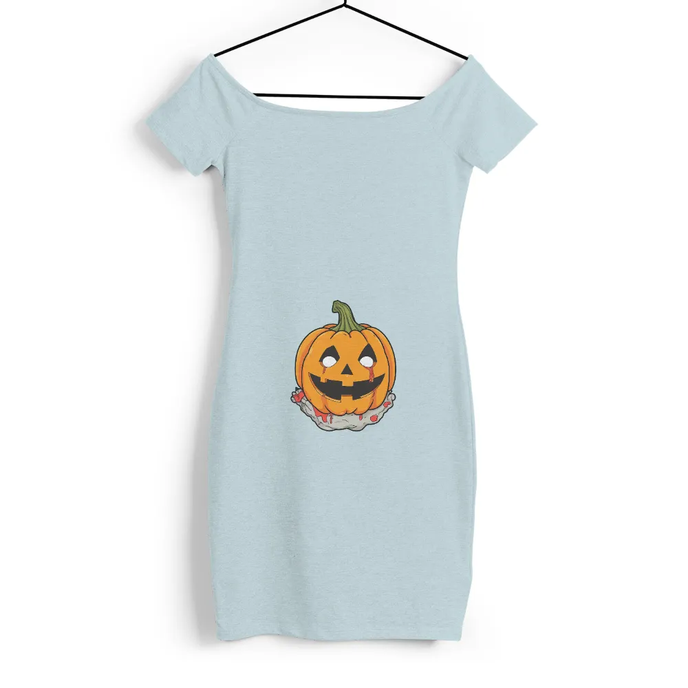 Graphic Tees: Spooky Pumpkin Jack-O-Lantern Design for Halloween|halloween costumes white dress shirt