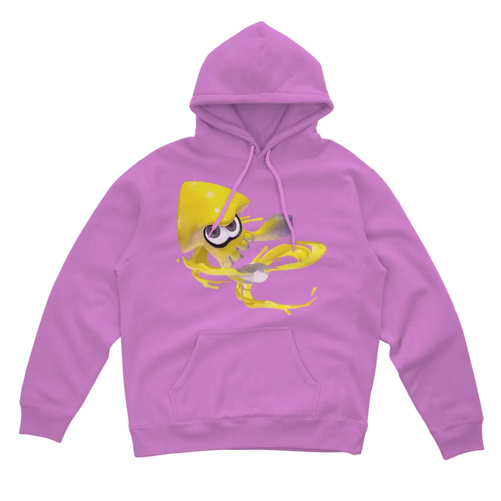 TShirt Design: Yellow Squid from Splatoon - Gaming, Energetic, Playful|shirts splatoon 2