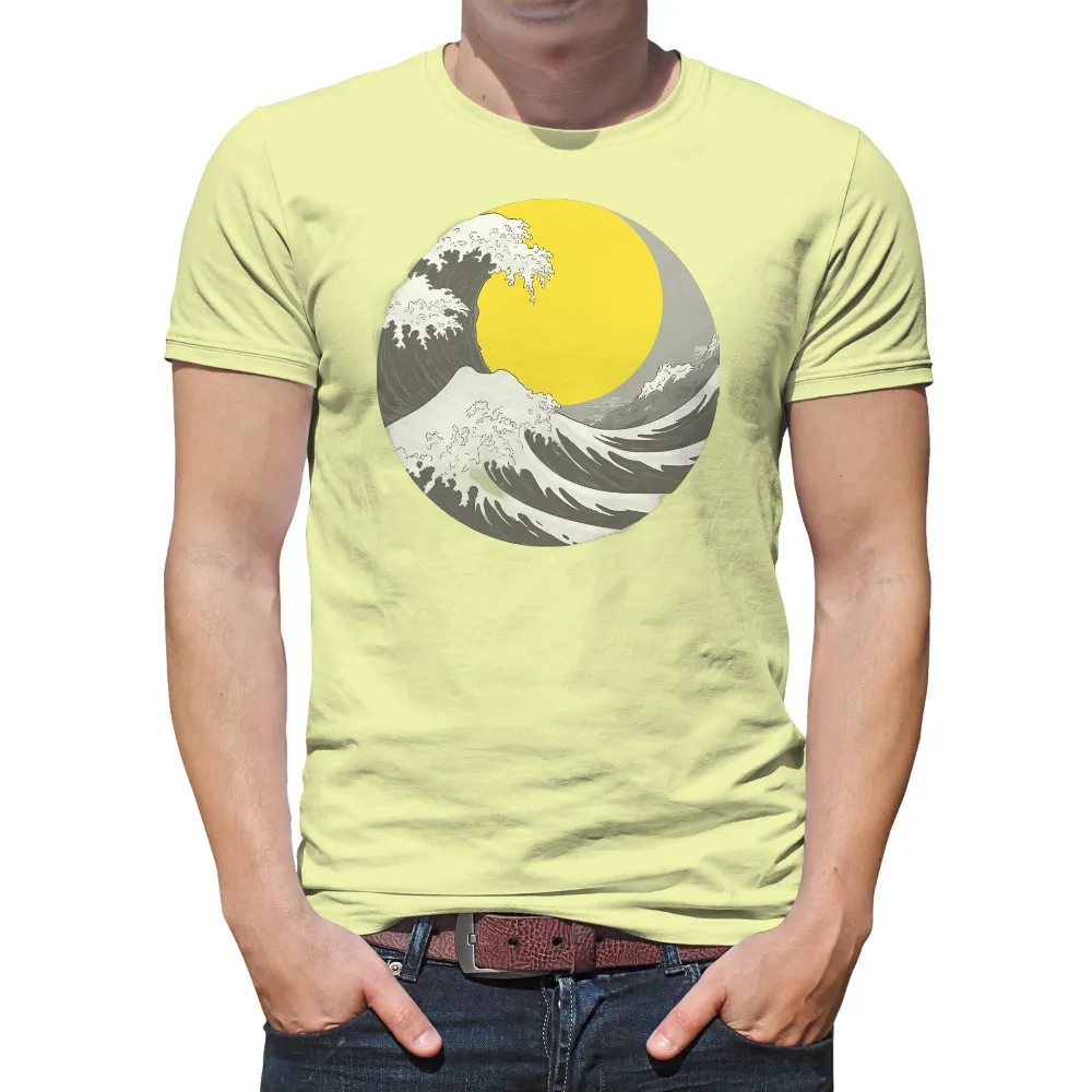 Waves, Sun, and Japanese Art Inspired by Hokusai's 'The Great Wave off Kanagawa'|railriders mojave sun shirt