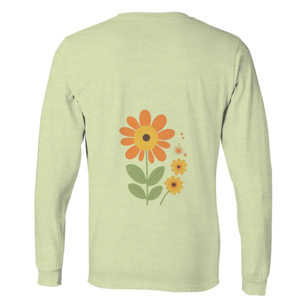 Customized Tee Shirts: Vibrant Floral Patterns for a Brighter Tomorrow| Vibrant and colorful floral pattern