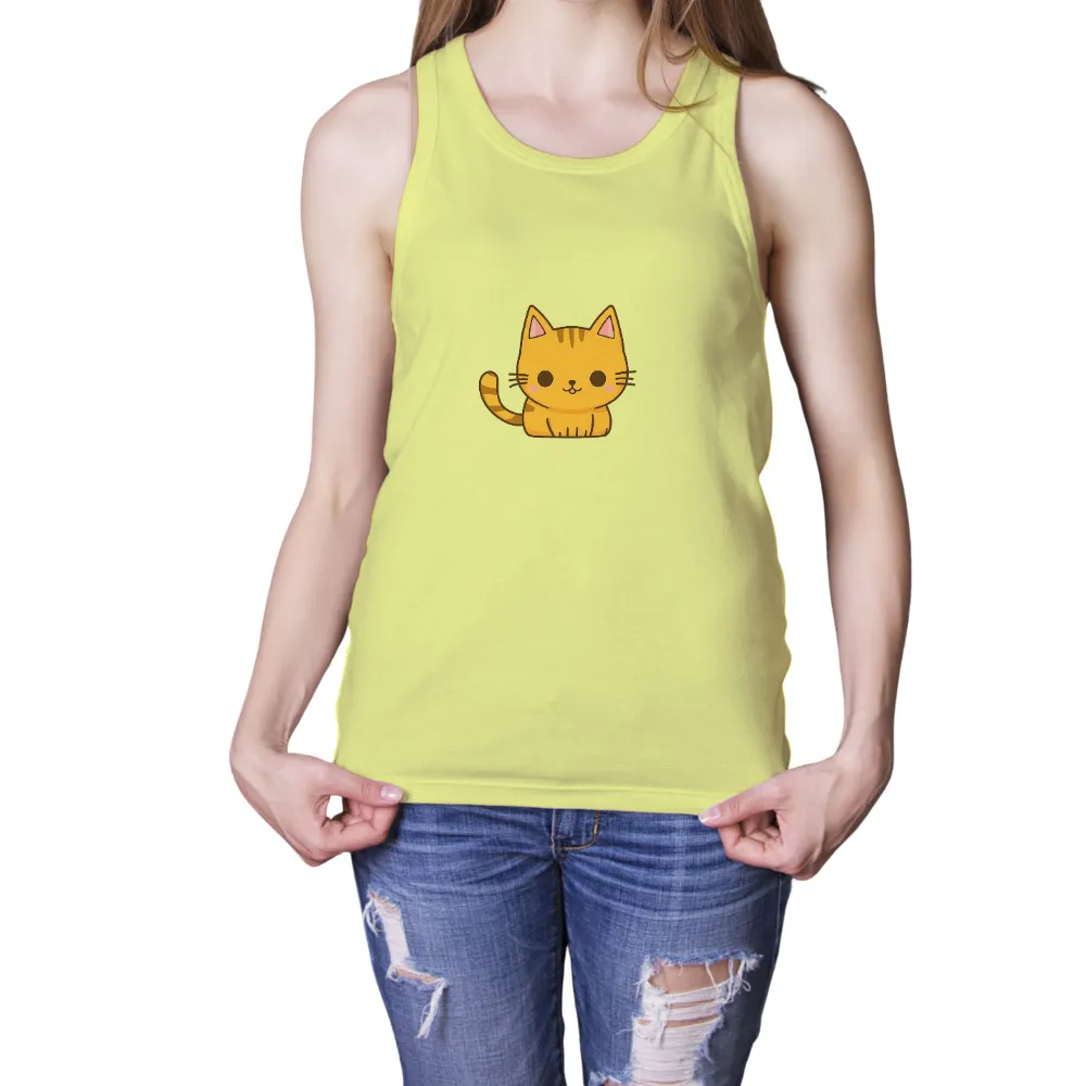 T-Shirts Custom: Whiskers the Orange Cat - Joyful and Warm|target wild fable butterfly shirt