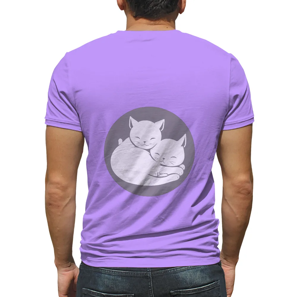 Customized Tee Shirts: Eternal Friendship of Cats|bleaching comfort colors