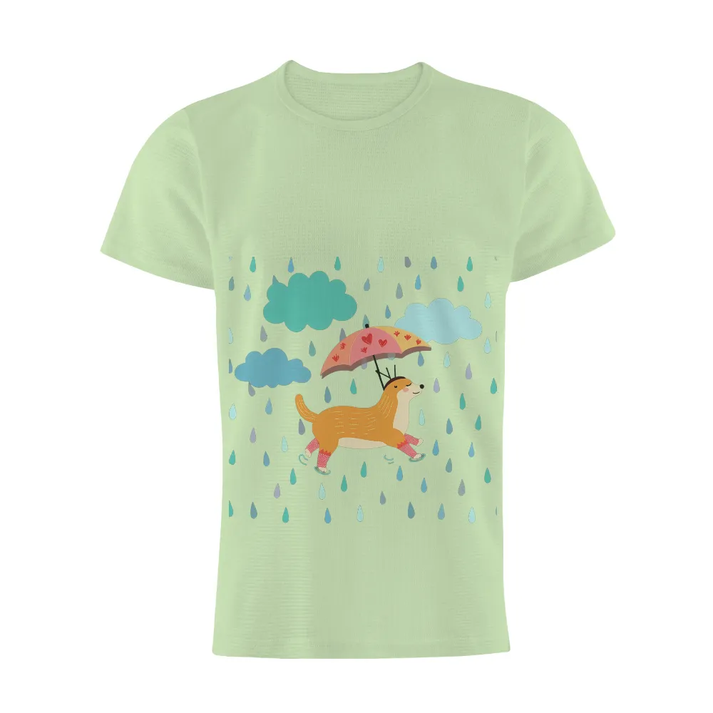 Custom Tee Shirts: Whiskers' Rainy Day Adventure|roblox cute pink t shirt