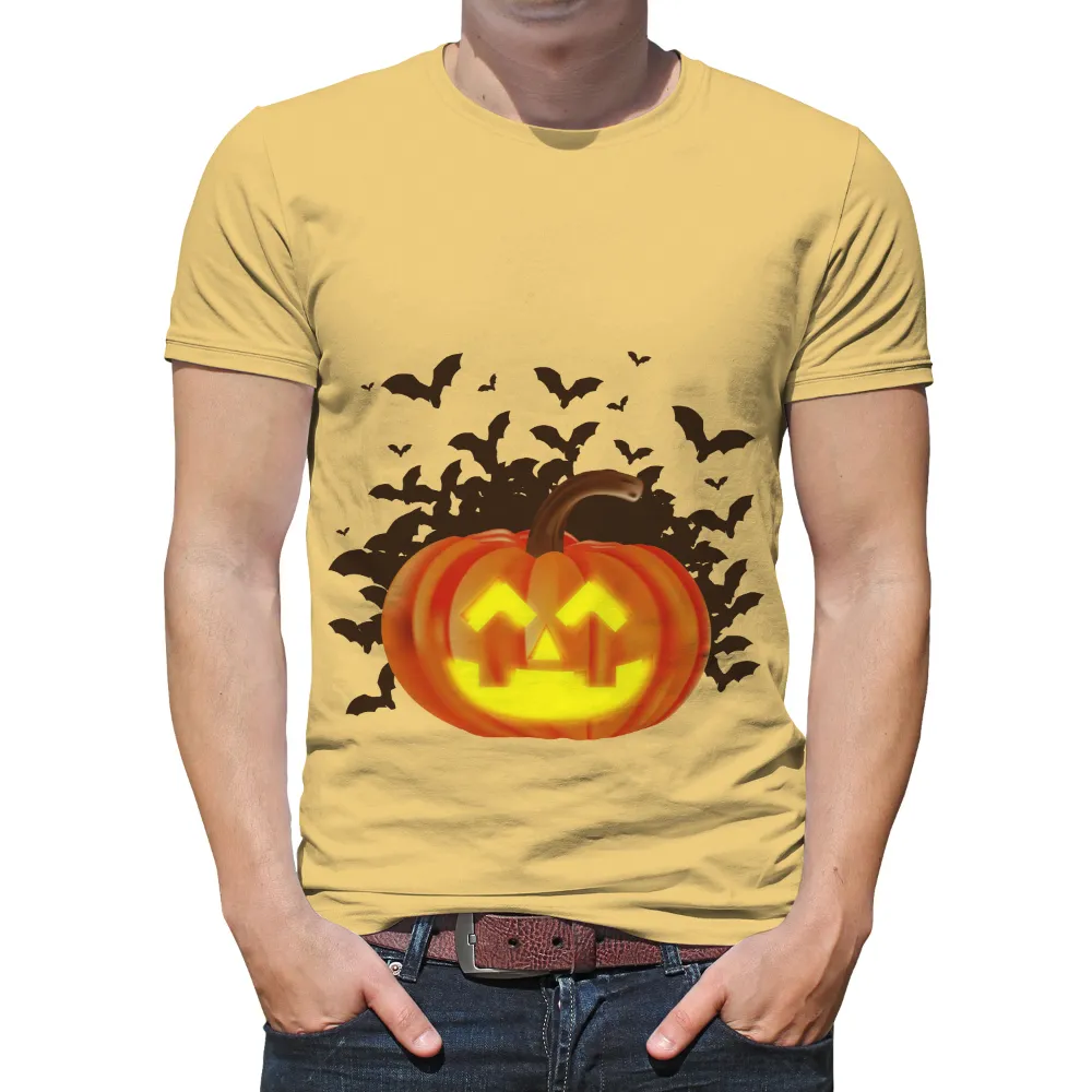 TShirt Design: Spooky Pumpkin Glow - Halloween Tradition|halloween 2022 shirts