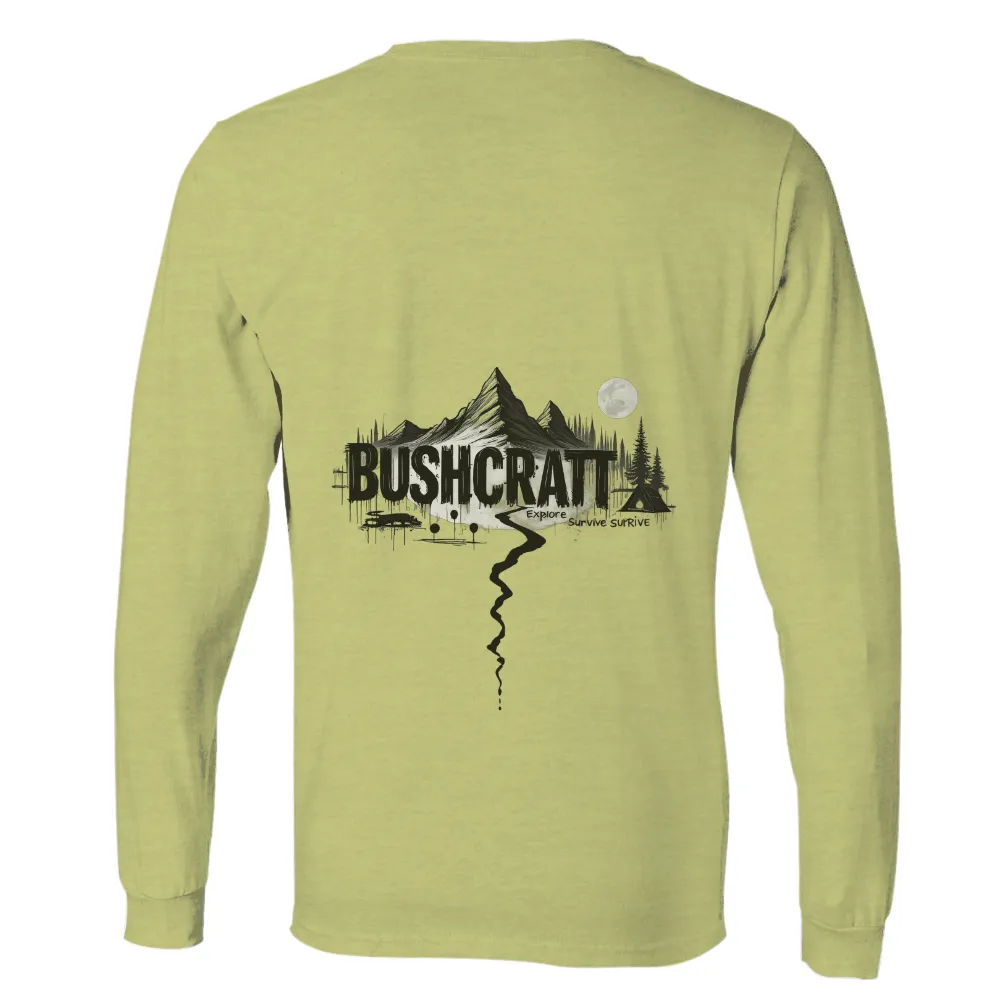 Bushcraft Shirts Graphic Tees: Explore, Survive, Thrive|smoky mountain family vacation shirts