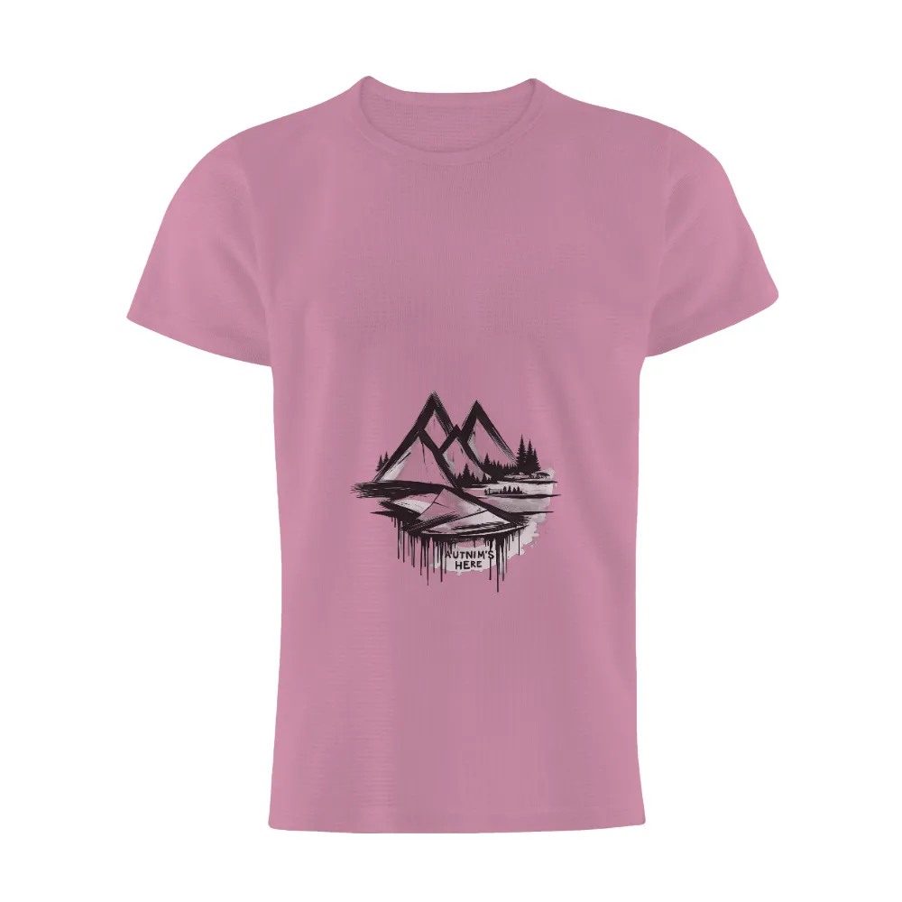 Customized Tee Shirts: Explore Tranquility with Geometric Mountains|rolling stones men's retro 70's vibe vintage t shirt black