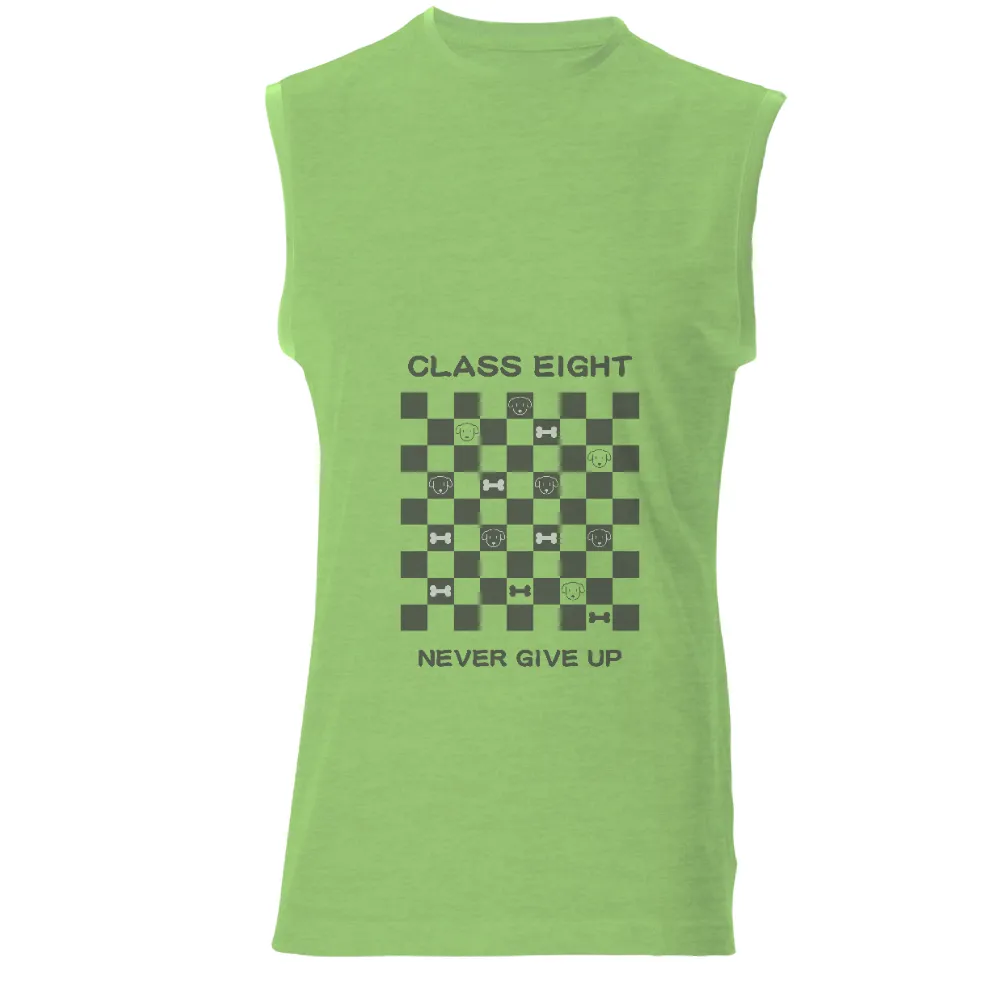 Custom T-Shirt Printing: Never Give Up Chess Dogs|adventure time dancing with monsters shirt