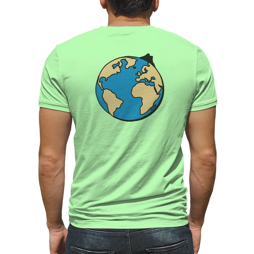 T-Shirts Custom: Globe Unity - Artistic Design for Global Connection|football family fonzie