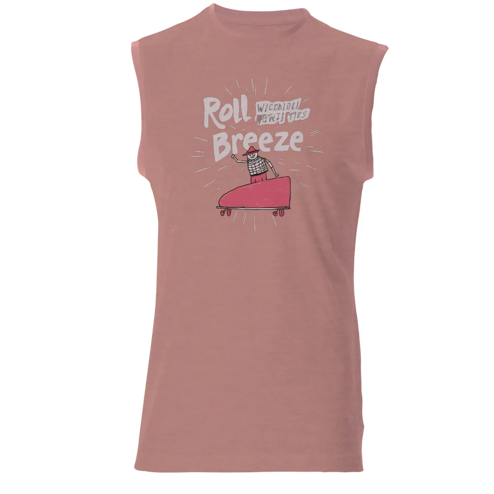 Shirts Graphic Tees: Roll with the Breeze Skateboard Adventure|hanes premium black t shirts