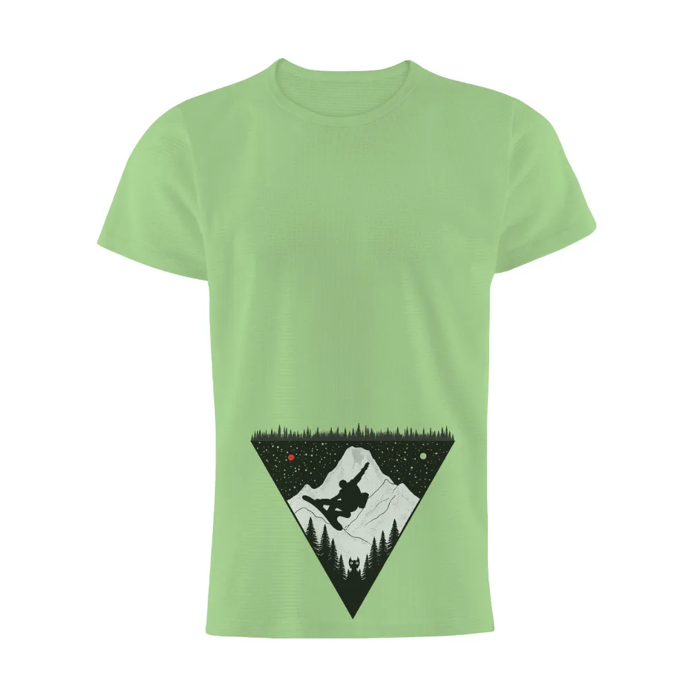 T-Shirt Printing: Snowboarding Dreams with the Night Guardian|the mountain butterfly t shirt