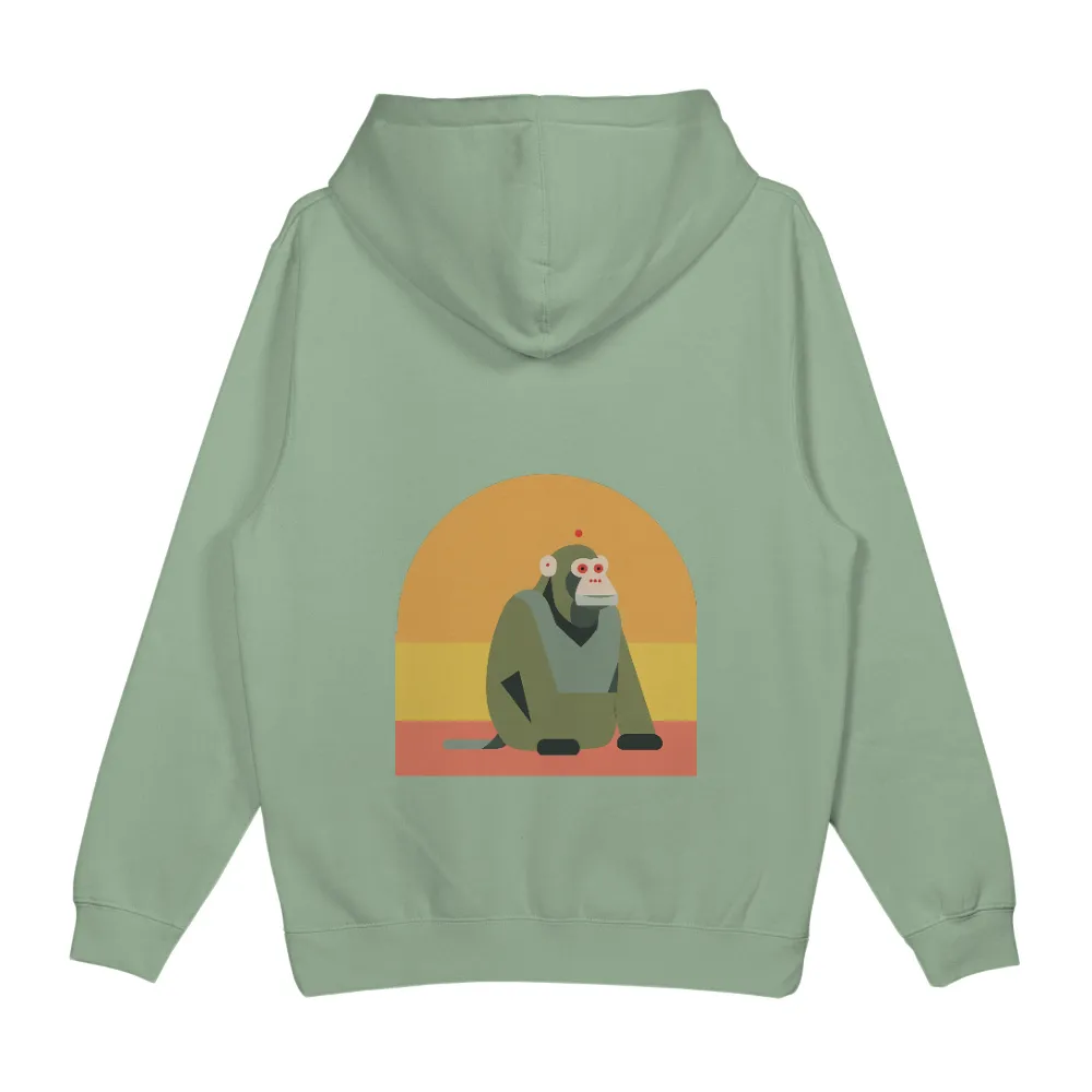 Shirts Graphic Tees: Max the Monkey - Artistic and Expressive Design|sunset t