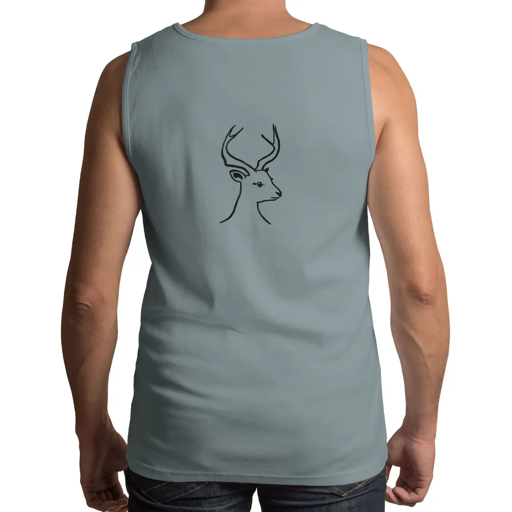 Graphic Tees: Woman-Deer Fusion - Artistic Harmony|t shirt time red deer