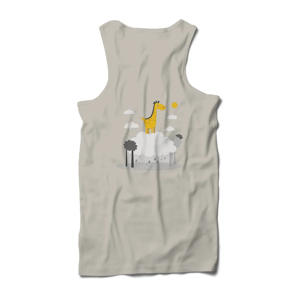 Tee Shirts Printed: Giraffe Floating in the Clouds - Adventure and Joy|adventure time shirt sex