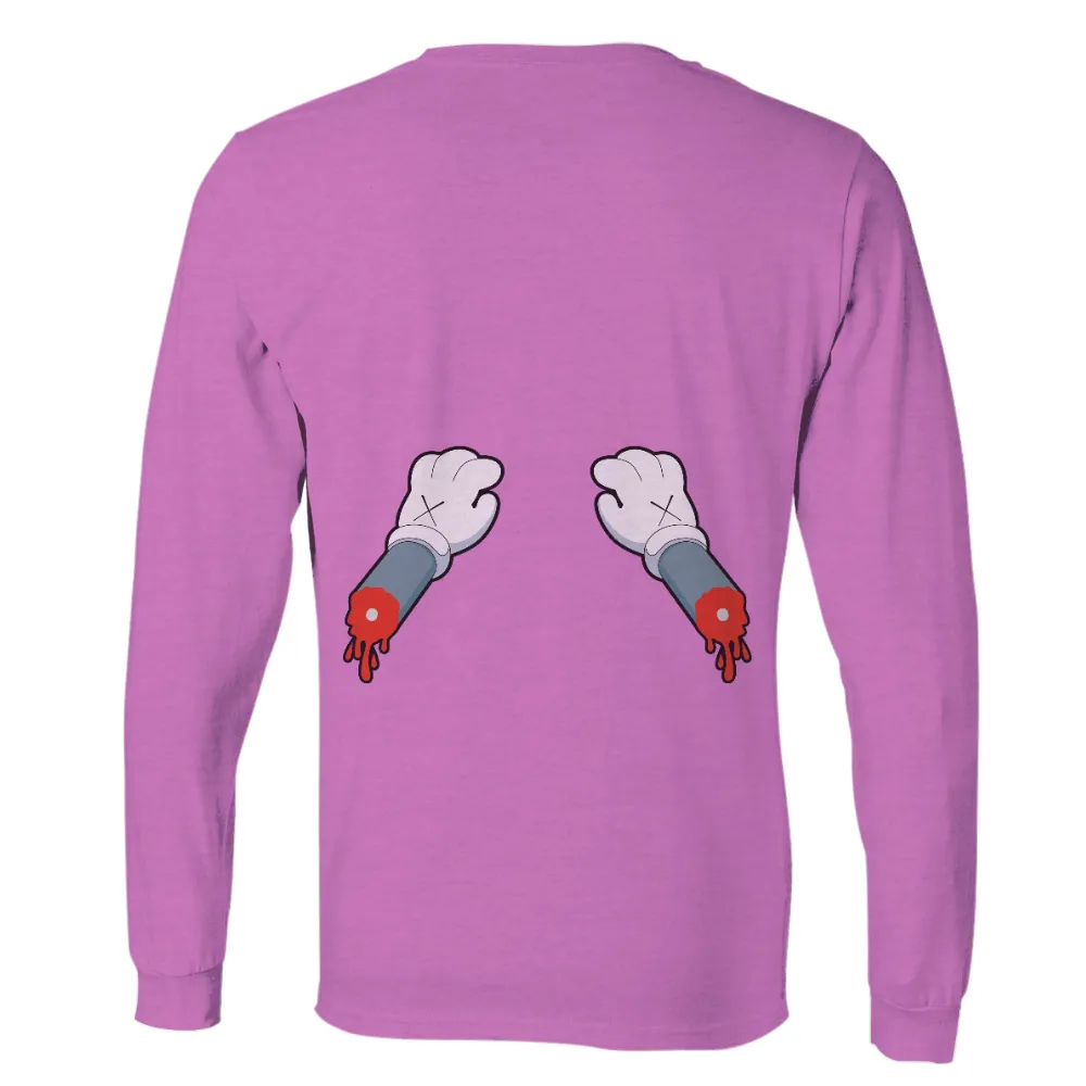 T-Shirts Design: Cartoon Gloves with a Dark Twist|glow in the dark t shirts full sleeve