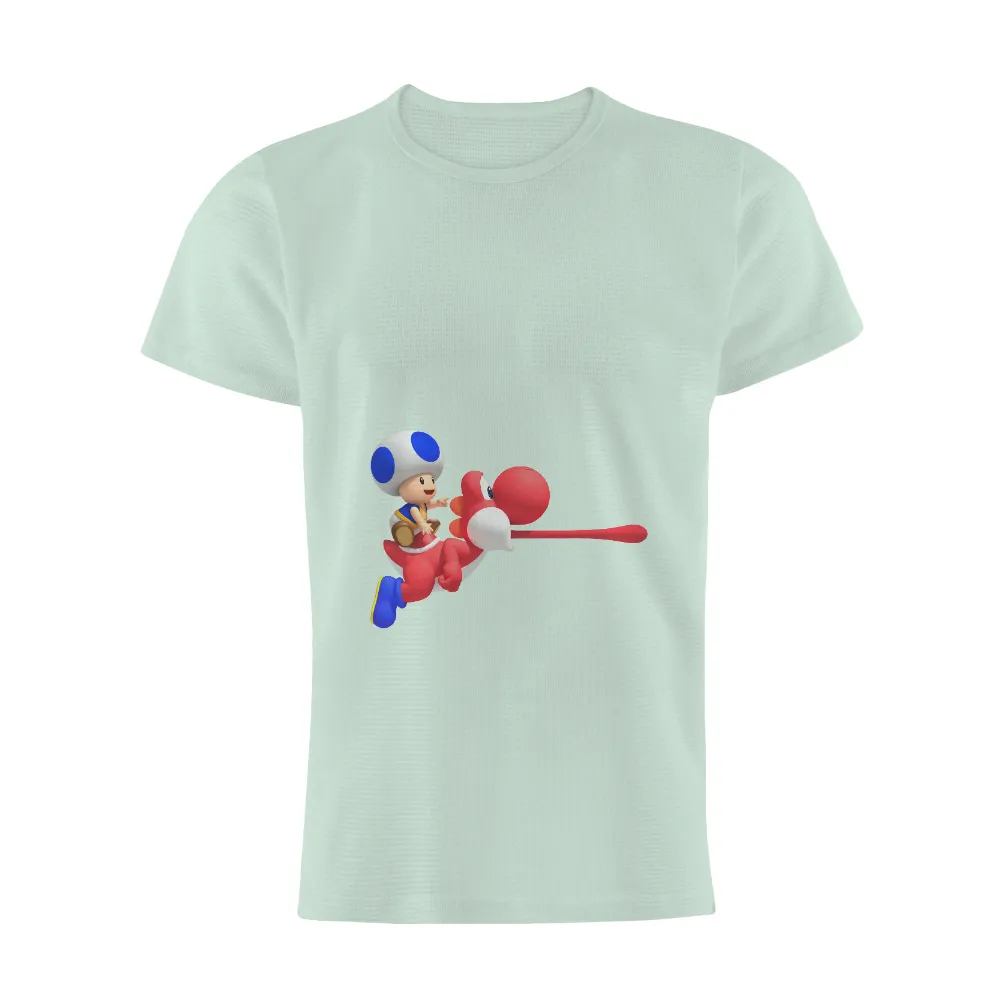 Tee Shirt Printing: Toad and Yoshi Adventure - Gaming T-Shirt|video game class shirt