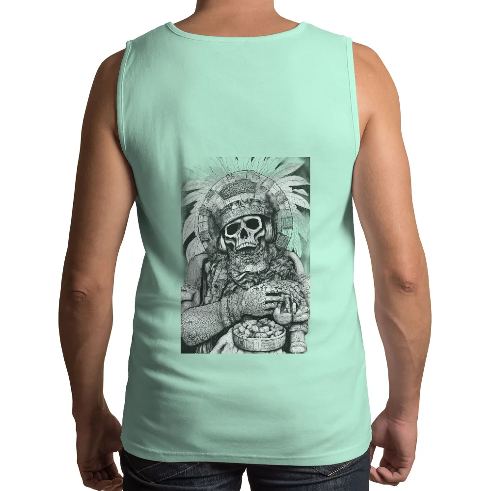 Shirts Graphic Tees: Aztec Priest Wisdom Stones| symbols of ancient wisdom