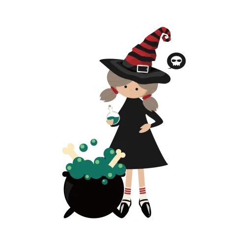 Graphic Tees: Joyful Witch Spreading Happiness with Magic Potion