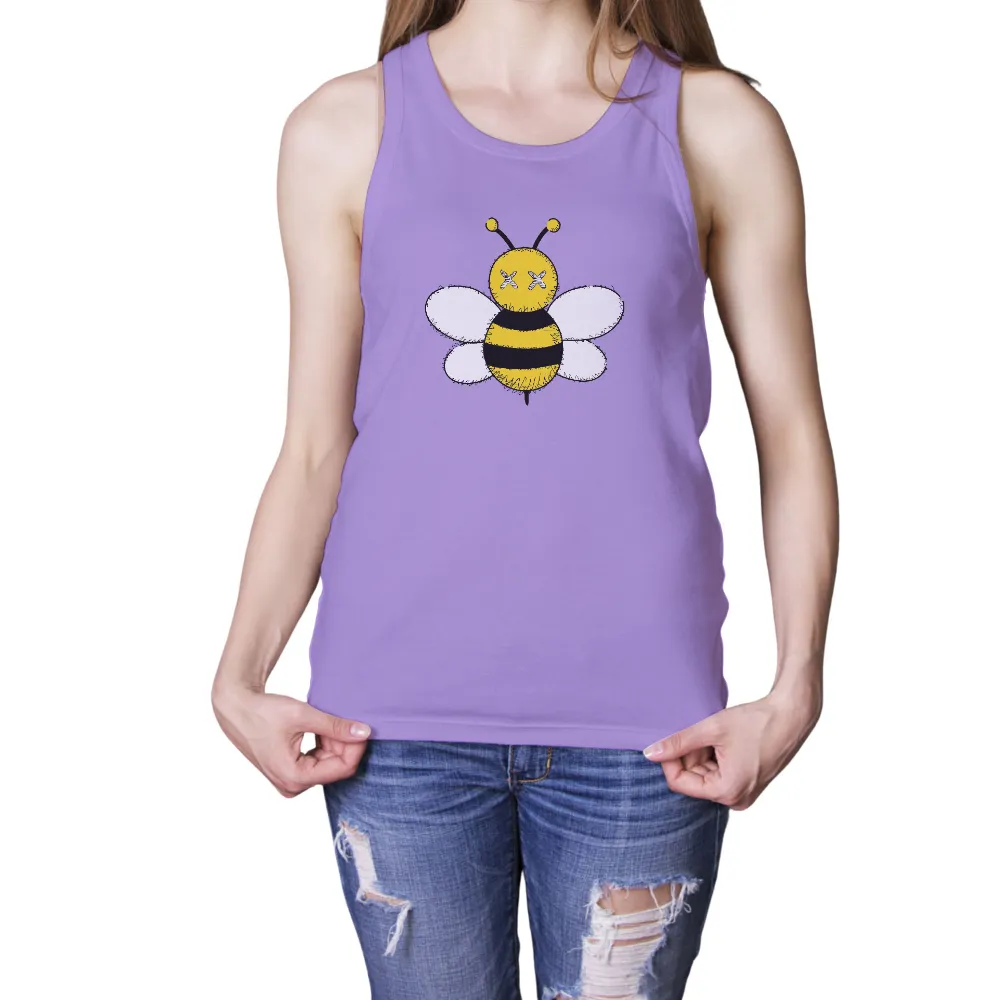 T-Shirts Custom: Whimsical Bee - Funny & Quirky Design|cheap cartoon graphic tees