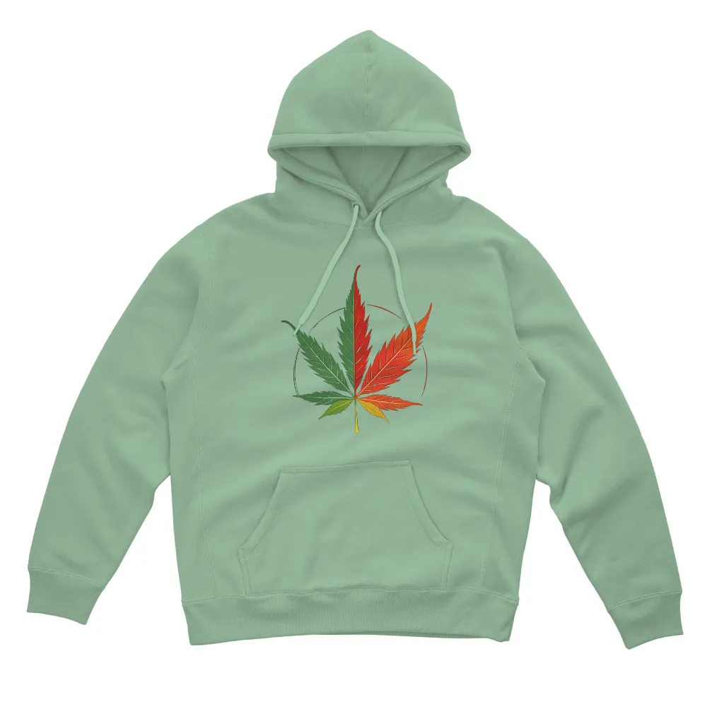 Custom Tee Shirts: Vibrant Reggae Leaf Design|red wings capfriendly