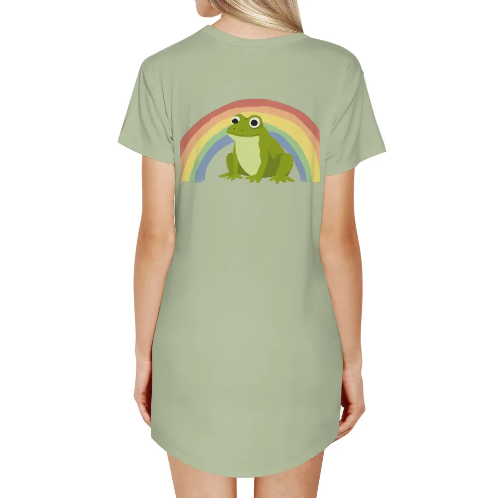 Tee Shirt Printing: Hoppy's Rainbow Dreams|rainbow graphic tee shirt