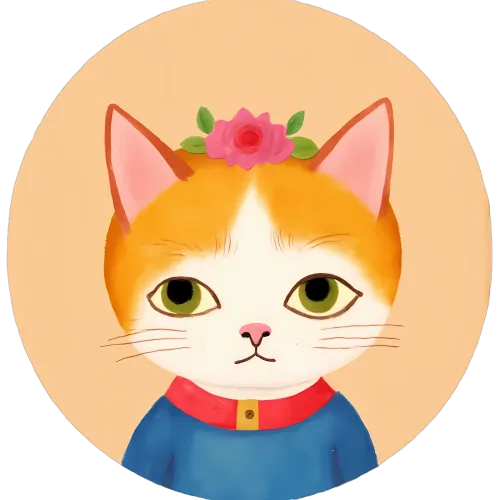 Tee Shirts Printed: Whimsical Cat with Flower Crown