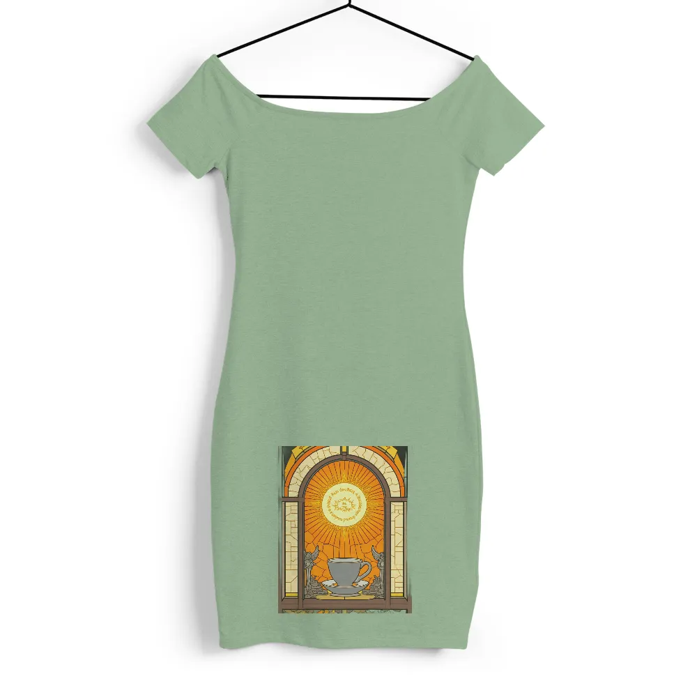 Custom Printing: Vintage Coffee Cup & Stained Glass Art|vintage st patricks day shirts