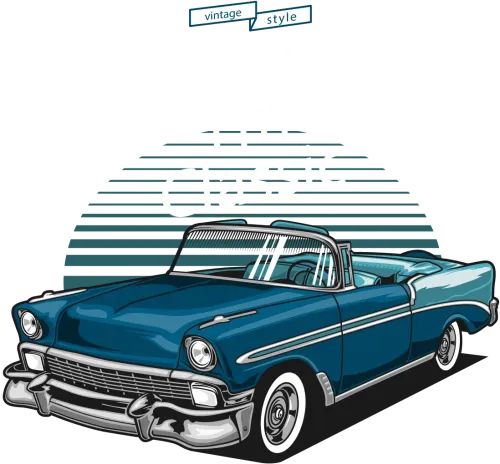 T-Shirts Pattern: Vintage Classic Car - I'm Not Old, I'm Classic