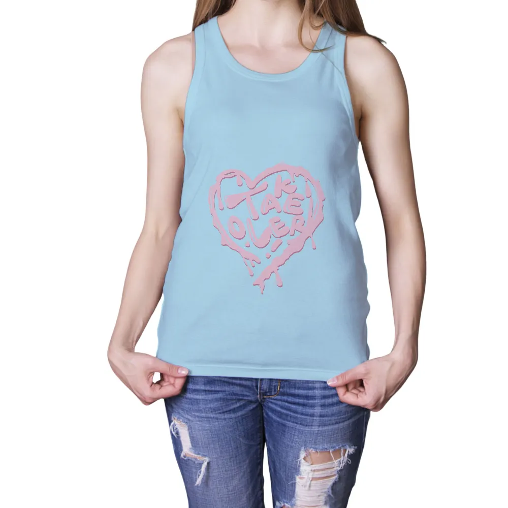 T-Shirts Custom: Love Takes Over - Romantic Heart Design|music art love happiness t shirt