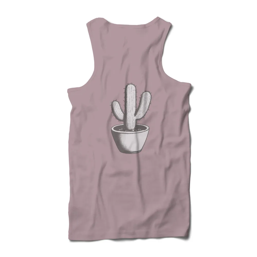 TShirt Design: Resilience in Simplicity - Cactus Art|simplicity tee shirt pattern