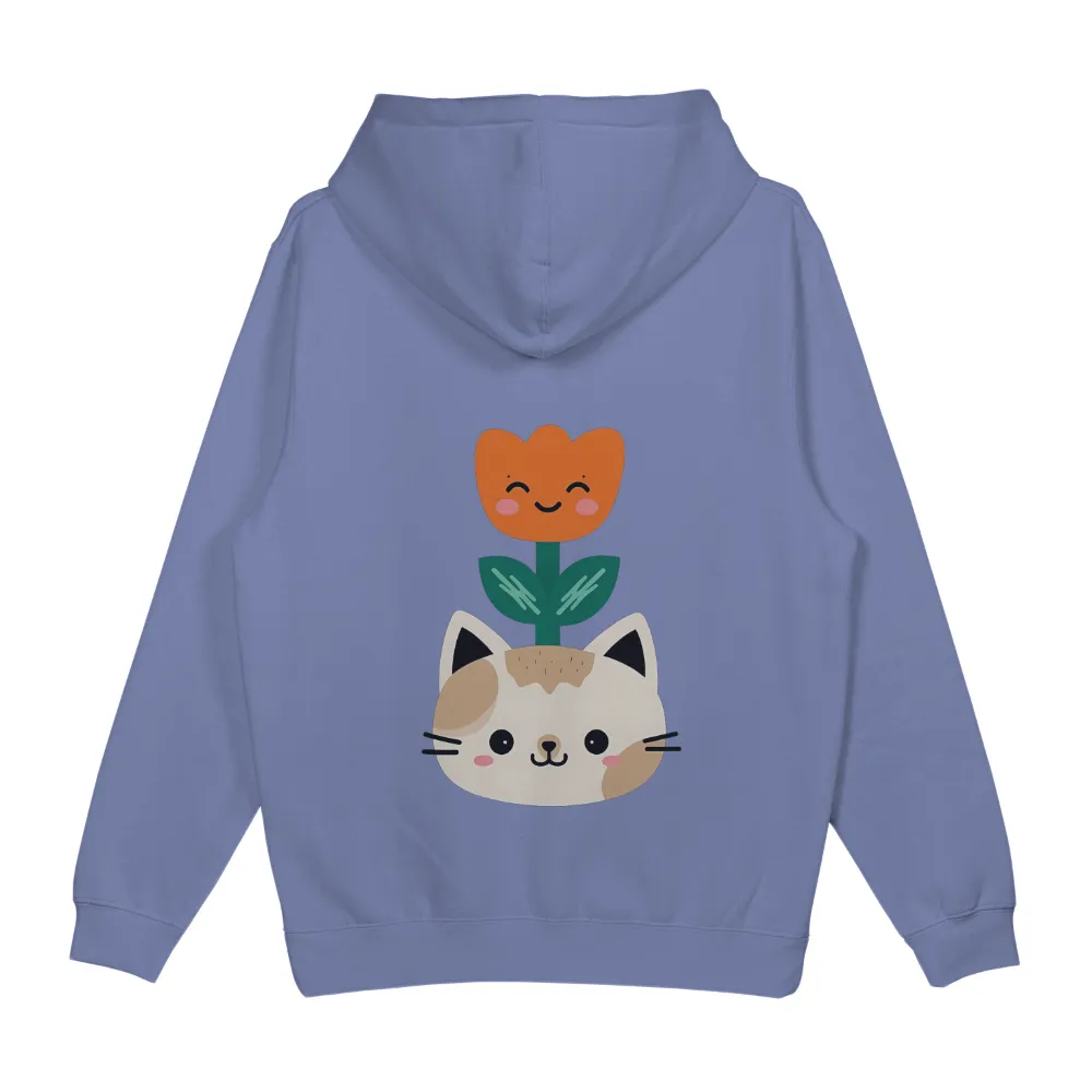 Shirts Graphic Tees: Cat and Flower - Pure Happiness and Companionship|i love t shirt roblox