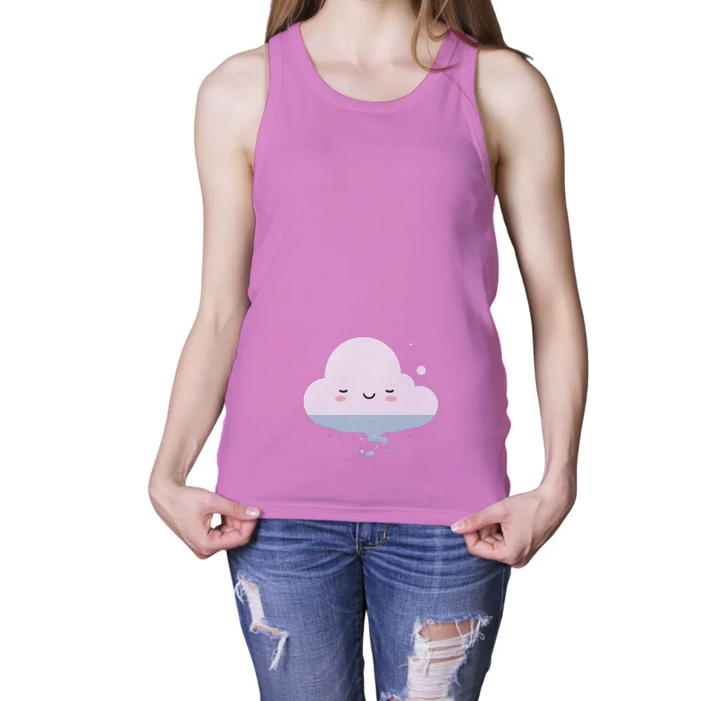 Custom T-Shirt Printing: Misty the Serene Cloud|love peace skeet cheese shirt