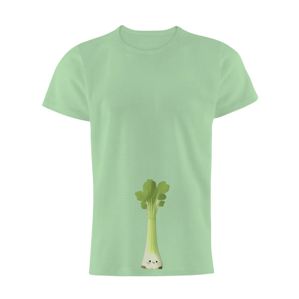 Charming Leek: A Whimsical T-Shirts Design|t shirt face roblox