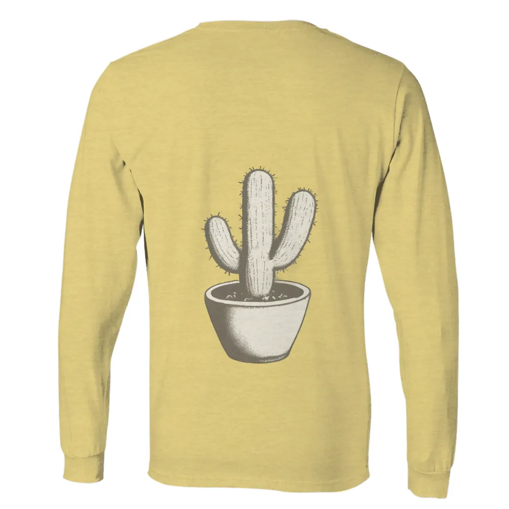 TShirt Design: Resilience in Simplicity - Cactus Art|shirt bit design