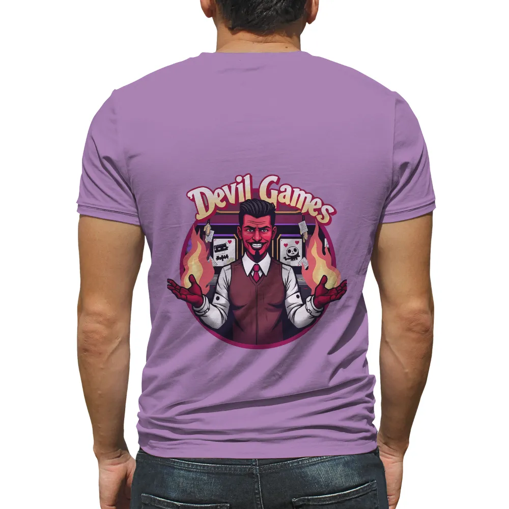 Devil Games T-Shirts Design | Humorous Gambling Tees| vest and tie