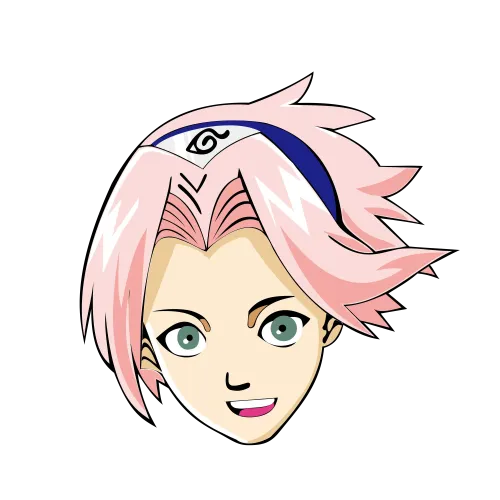 TShirt Design: Sakura Haruno Minimalist Anime Art