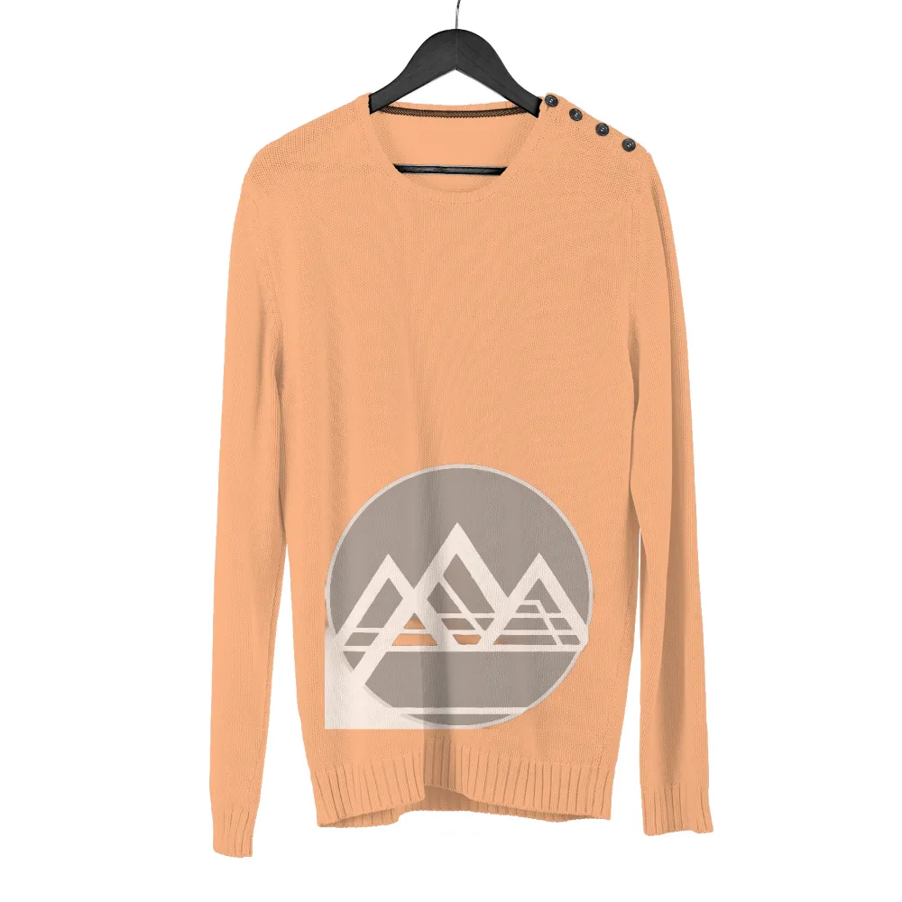 TShirt Design: Minimalist Mountains - Strength and Harmony|outdoor summer long sleeve shirts