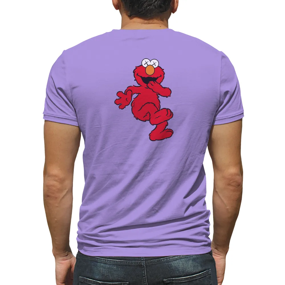 T-Shirts Custom: Red Creature Dancing in Joy|a fun thing to do in the morning shirt