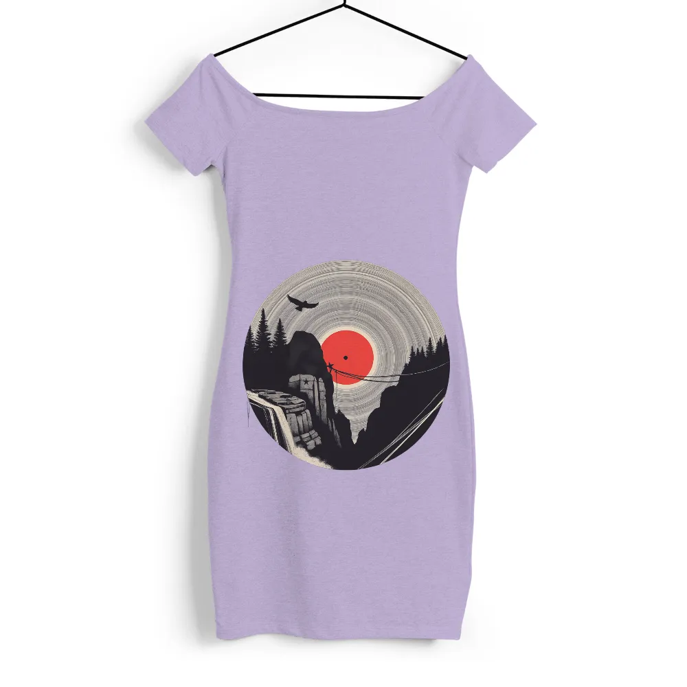 Shirts Graphic Tees: Climber Reaching for the Star on a Vinyl Record|adventure time star wars shirt