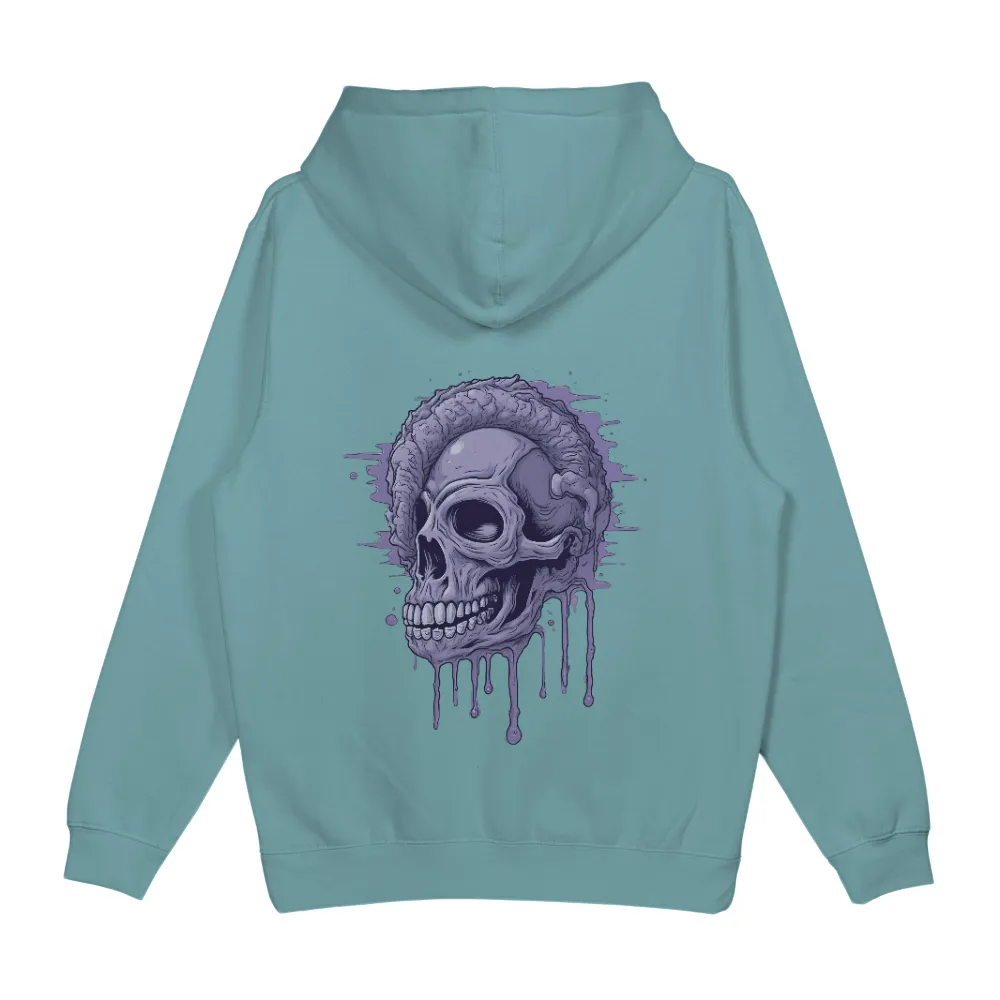 T-Shirts Pattern: Mind's Drip - A Skull with Exposed Brain|purple t shirt in roblox