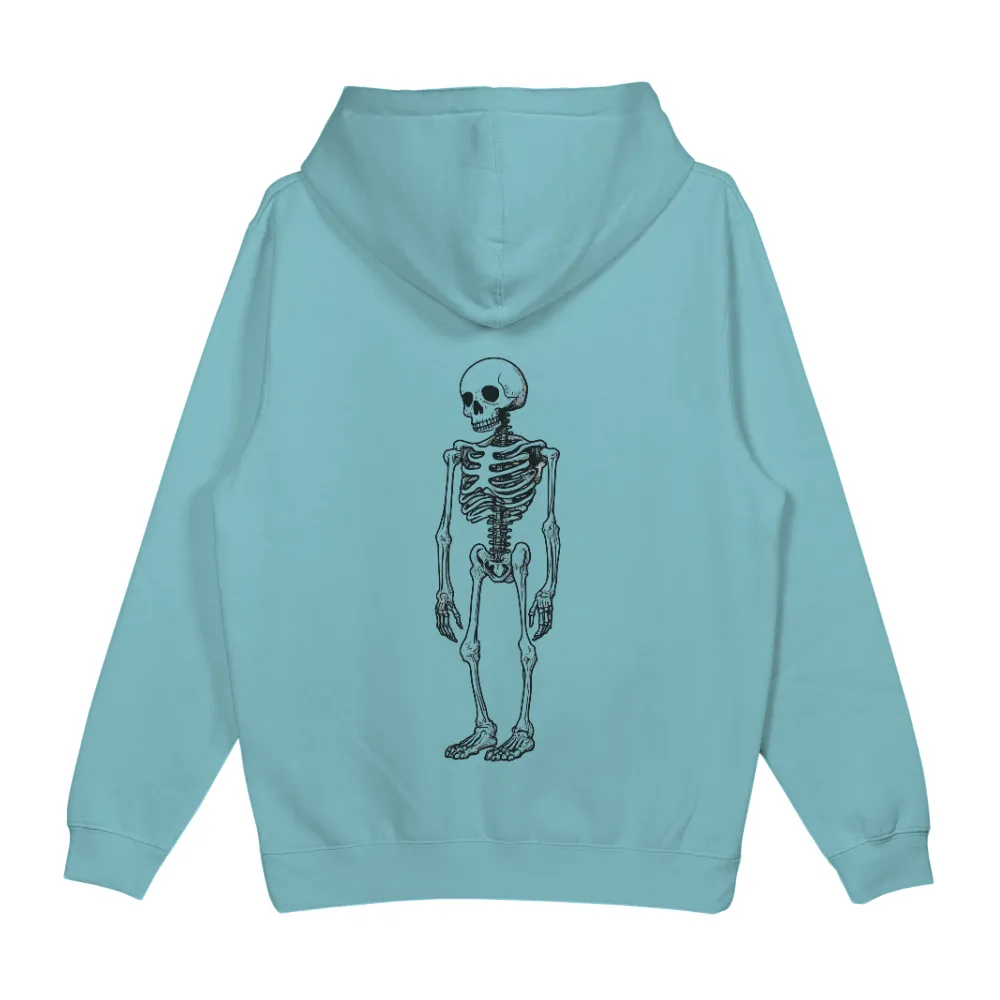 Custom Tee Shirts: Skeleton - A Symbol of Resilience and Strength| black and white skeleton