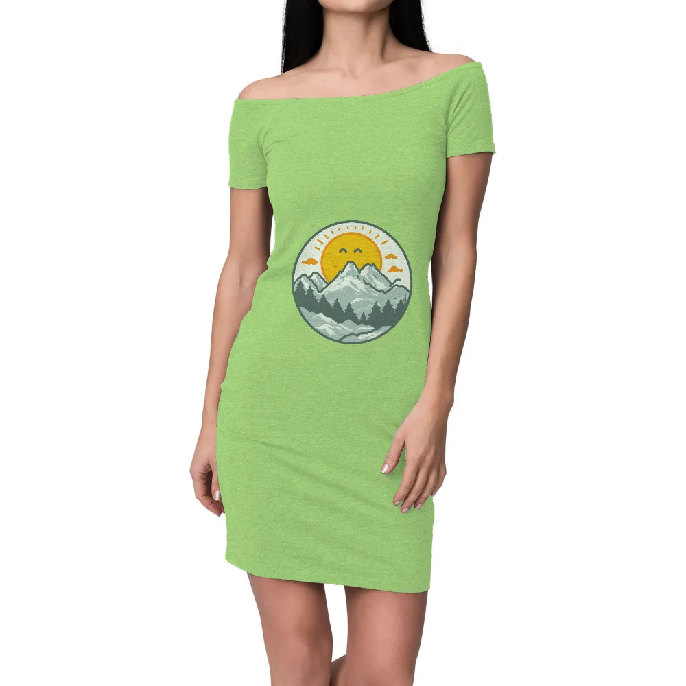 Mountain Nature Smile: Embrace Positivity and Strength through Art|sun deflector shirt