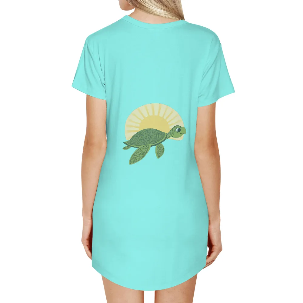 Tee Shirt Printing: Sea Turtle Sunrise - Hope and Resilience|half life 2 graffiti